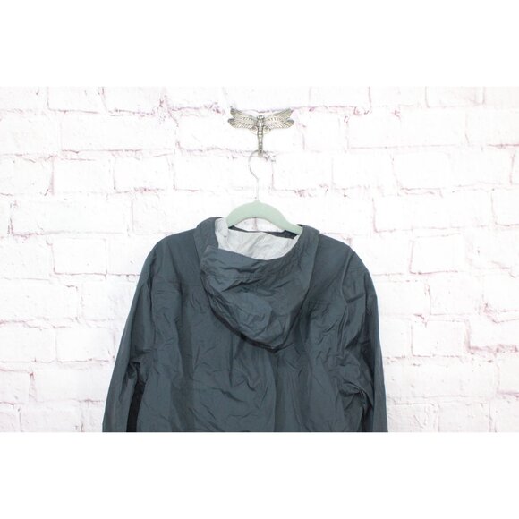 LL Bean Meridian Rain Coat Full Zip Nylon Black Size XXS - Picture 4 of 12